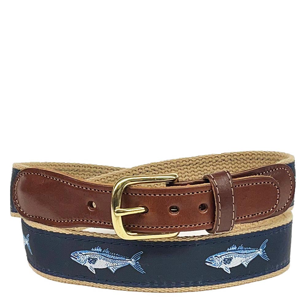 Bluefish Nautical Belt from Preston Leather: Prestons