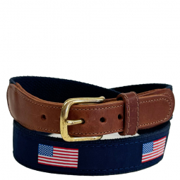 American Flag Nautical Belt from Preston Leather