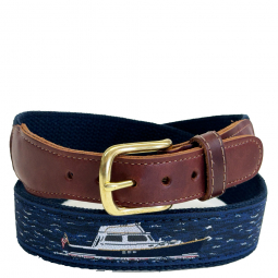 Lobster Yacht Nautical Belt from Preston Leather