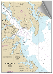 Peel and Stick Nautical Chart of Annapolis MD