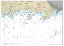 Peel and Stick Nautical Chart of Branford/Guilford CT