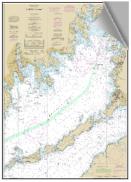 Peel and Stick Nautical Chart of Buzzard's Bay MA