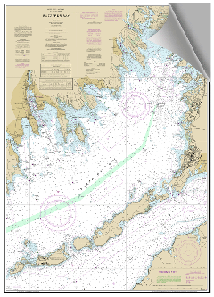 Peel and Stick Nautical Chart of Buzzard's Bay MA