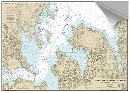 Peel and Stick Nautical Chart of City Island NY