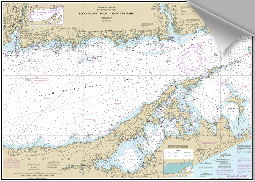 Peel and Stick Nautical Chart of Eastern Long Island Sound