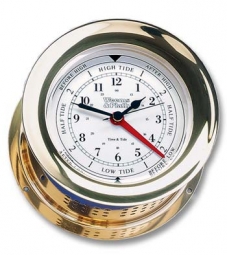 SOLID BRASS TIME & TIDE CLOCK FROM WEEMS & PLATH