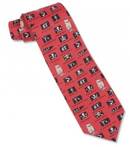 Pirate Flags Silk Tie