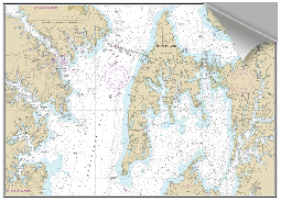 Peel and Stick Nautical Chart of Kent Island MD