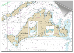 Peel and Stick Nautical Chart of Martha's Vineyard