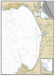 Peel and Stick Nautical Chart of Monterey Bay CA