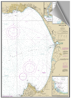 Peel and Stick Nautical Chart of Monterey Bay CA