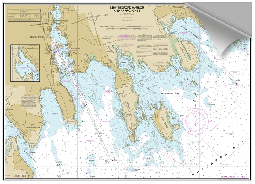 Peel and Stick Nautical Chart of New Bedford MA
