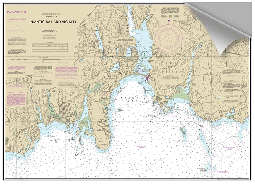 Peel and Stick Nautical Chart of Niantic Bay CT