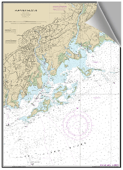 Peel and Stick Nautical Chart of Norwalk Islands CT