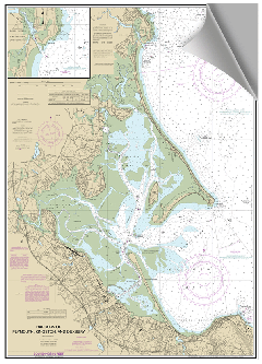 Peel and Stick Nautical Chart of Plymouth MA