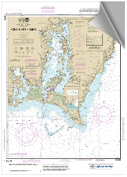 Peel and Stick Nautical Chart of Point Judith RI