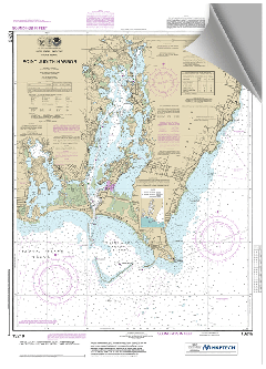 Peel and Stick Nautical Chart of Point Judith RI