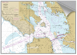 Peel and Stick Nautical Chart of San Francisco CA