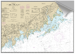 Peel and Stick Nautical Chart of Stamford CT